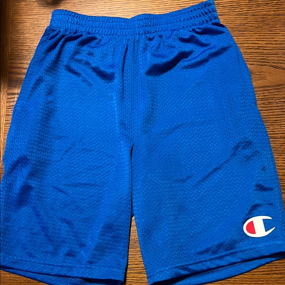 Champion Blue Athletic Shorts with Elastic Waistband
